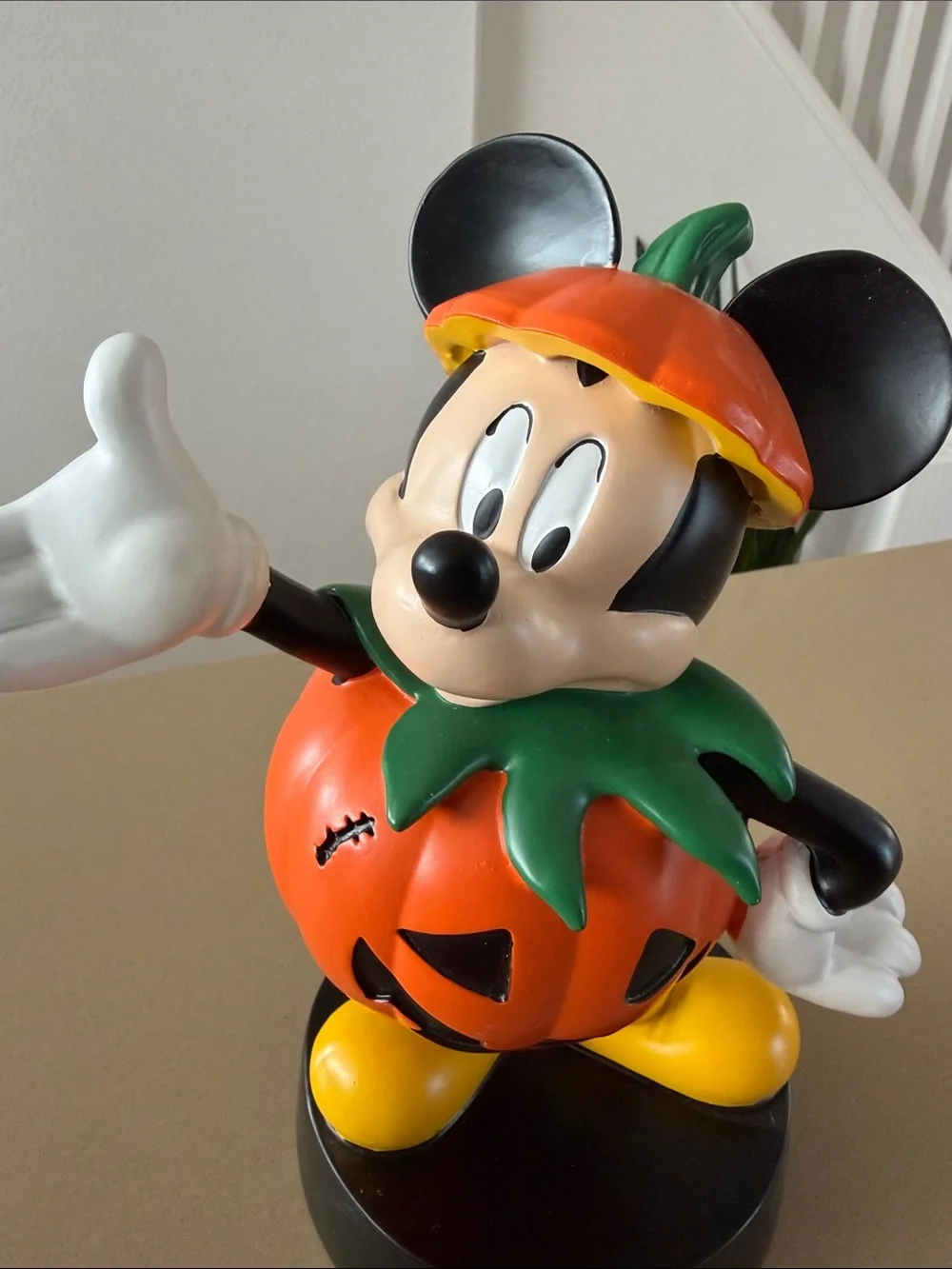 Disney Halloween Mickey Pumpkin Figurine - Orange
